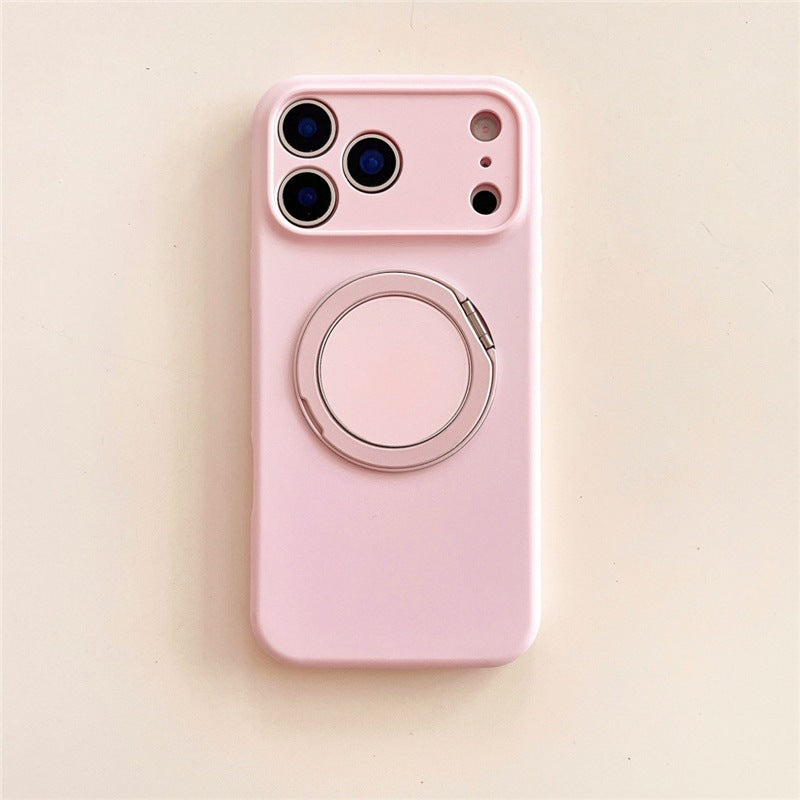 iPhone 17 Air iPhone 16 Pro Max 回転ブラケット液体肌に優しいソフトシリコン携帯電話ケースMagSafe磁気携帯電話ケース