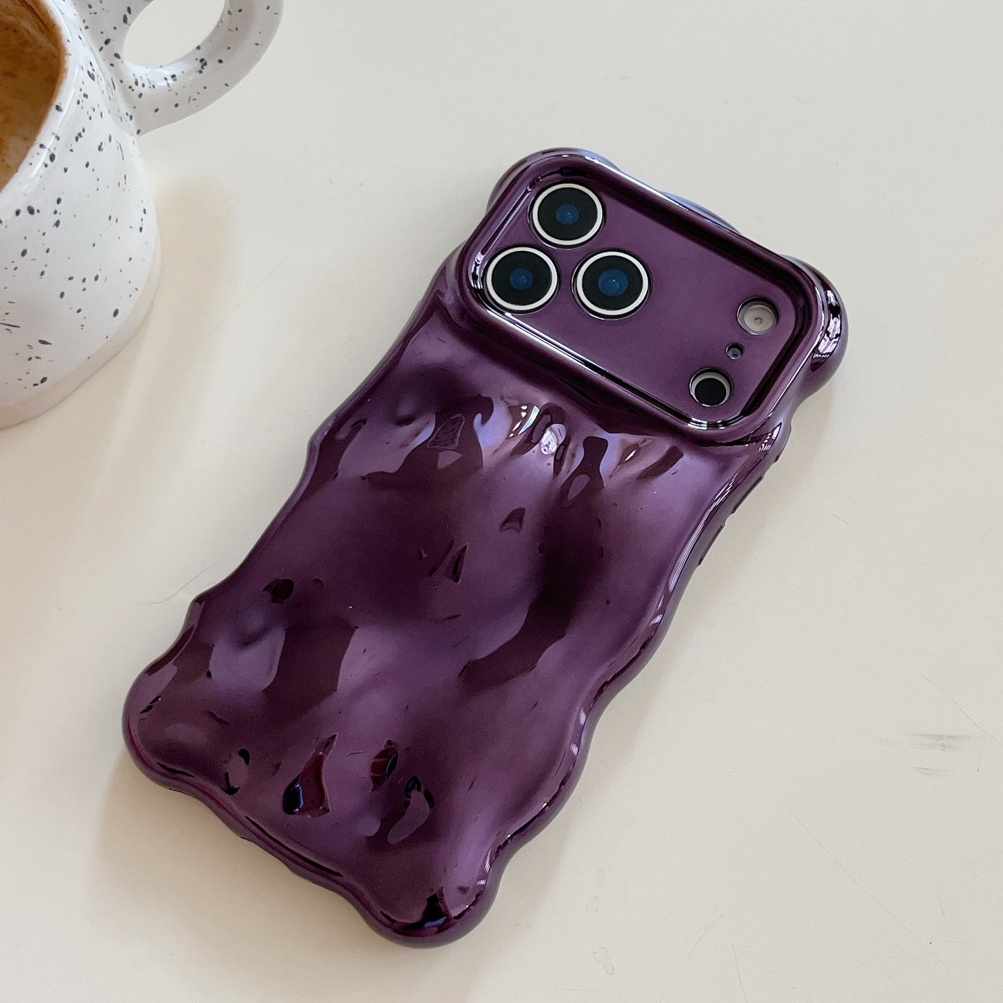 iPhone 17 Air 16 15 Pro Max スマホケース クリエイティブなパーソナライズ電気メッキ立体テクスチャ携帯電話ケース