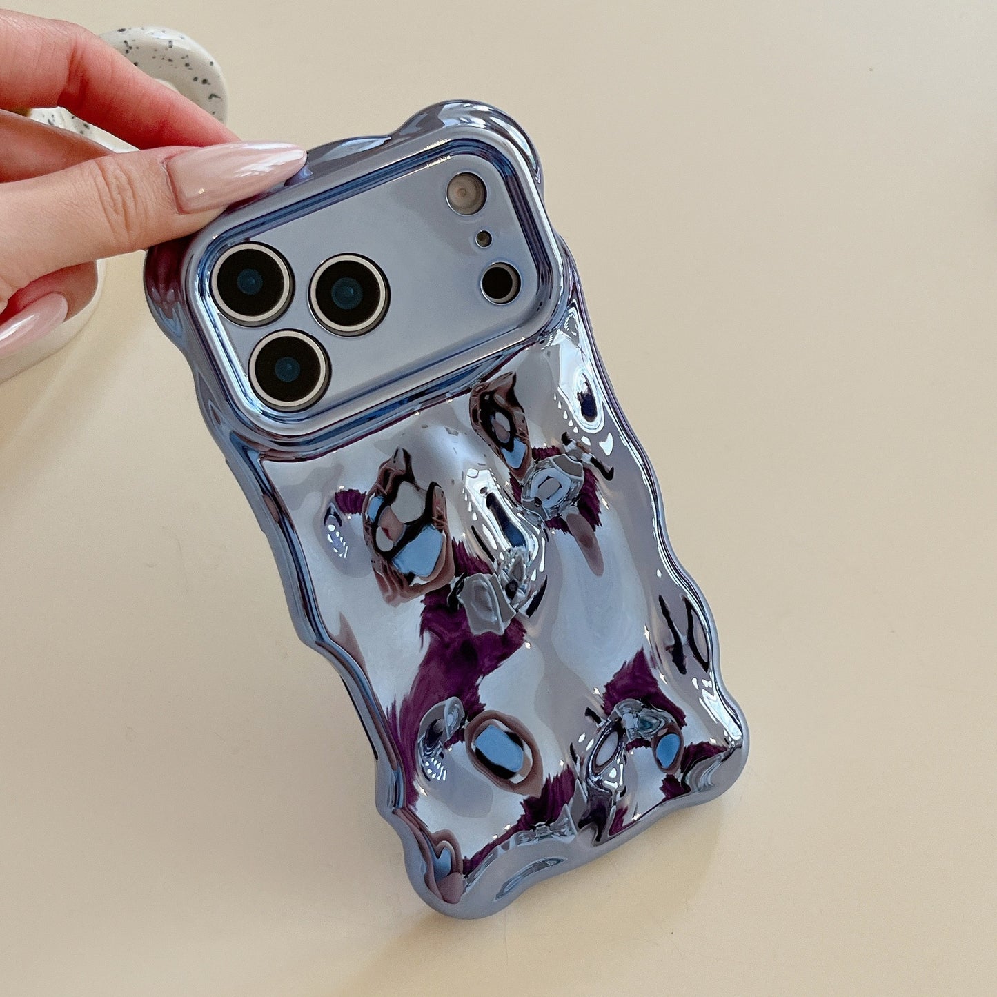 iPhone 17 Air 16 15 Pro Max スマホケース クリエイティブなパーソナライズ電気メッキ立体テクスチャ携帯電話ケース