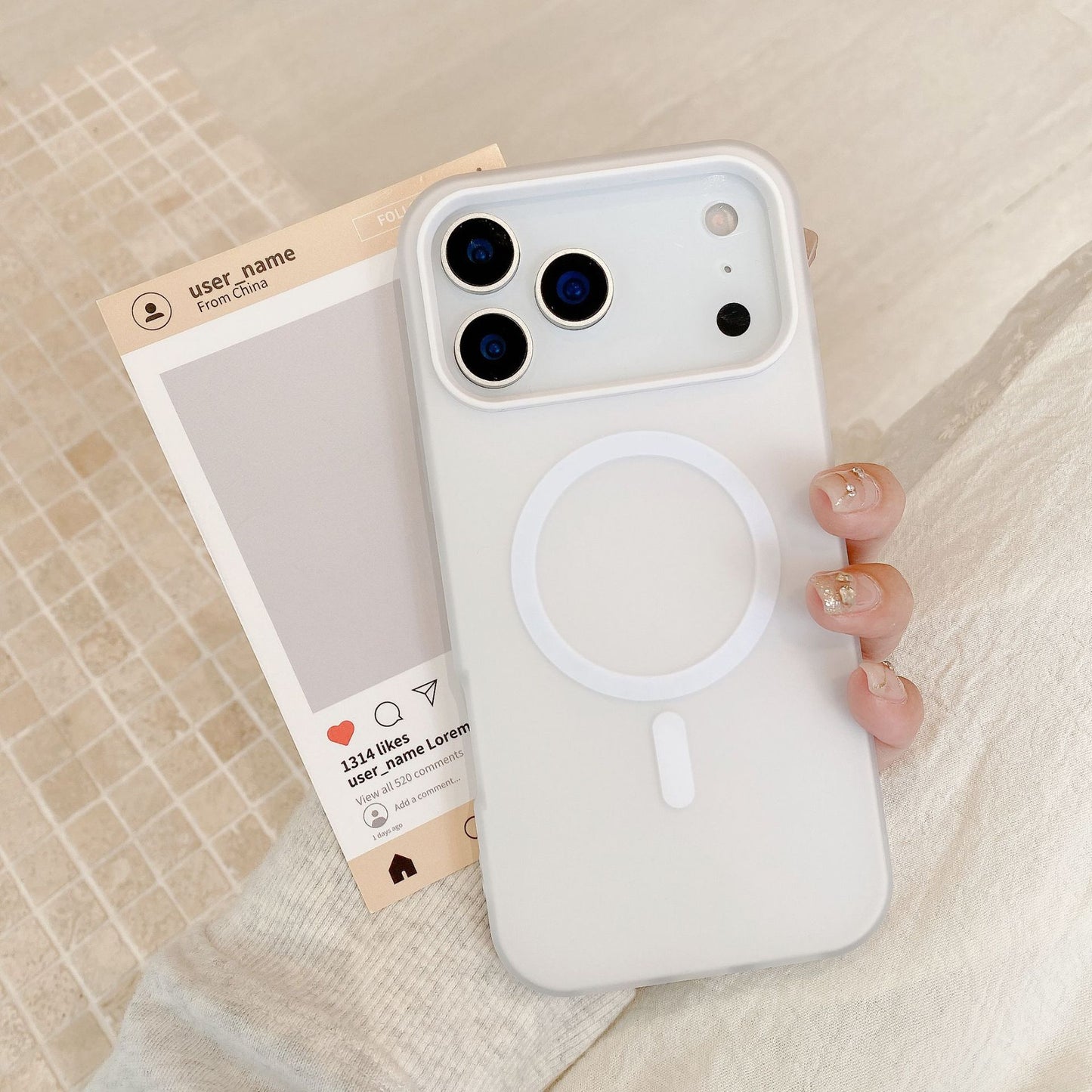 iPhone 17 Air 16 Pro Max スマホケース シンプルでカラフルなゼリー柄の2 in 1 MagSafe対応マグネット式フロストスマホケース