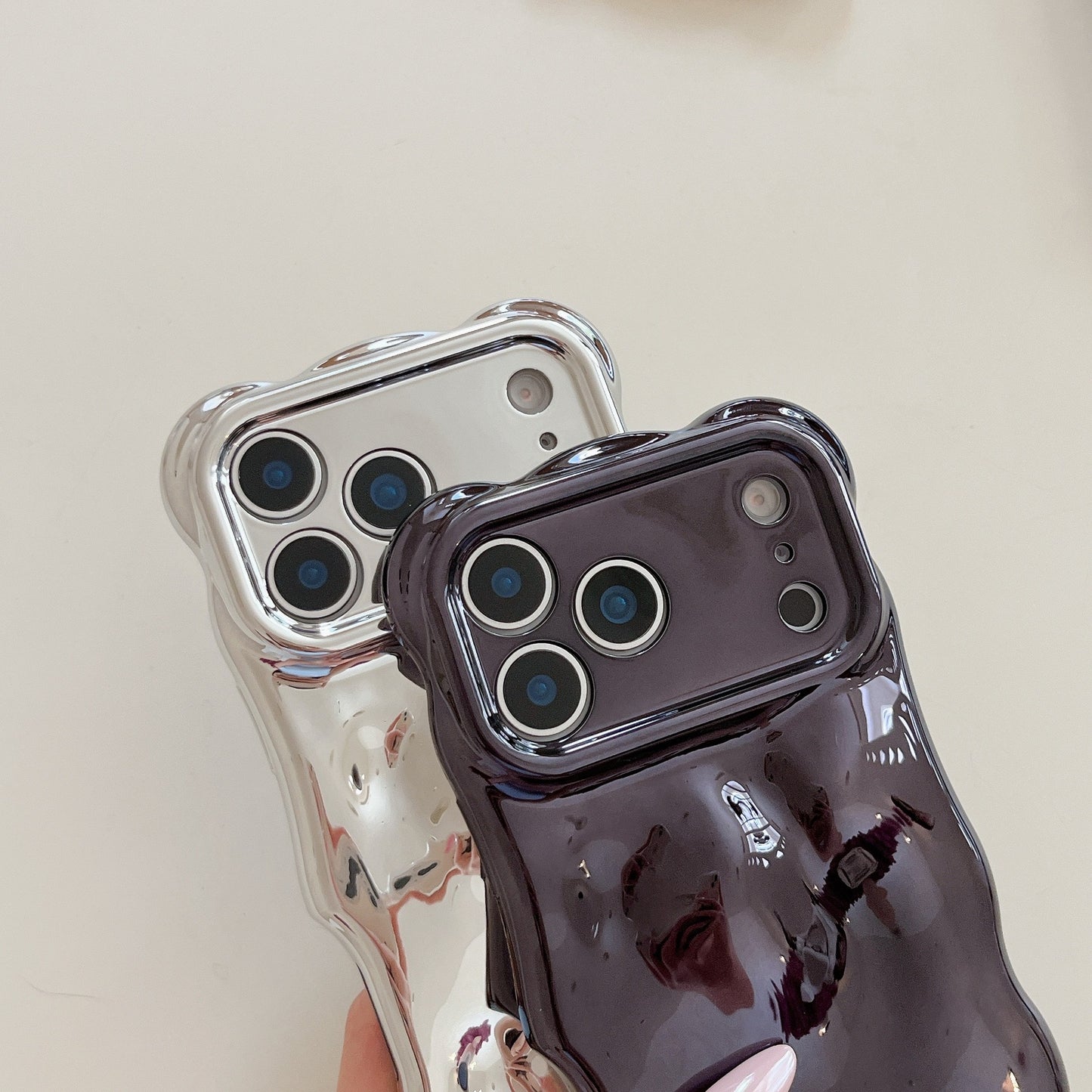 iPhone 17 Air 16 15 Pro Max スマホケース クリエイティブなパーソナライズ電気メッキ立体テクスチャ携帯電話ケース