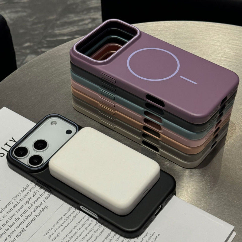 iPhone 17 Air 16 15 Pro Max スマホケース 超薄型フロストPCハードフォンケース 肌触りのマグネット式フォンケース