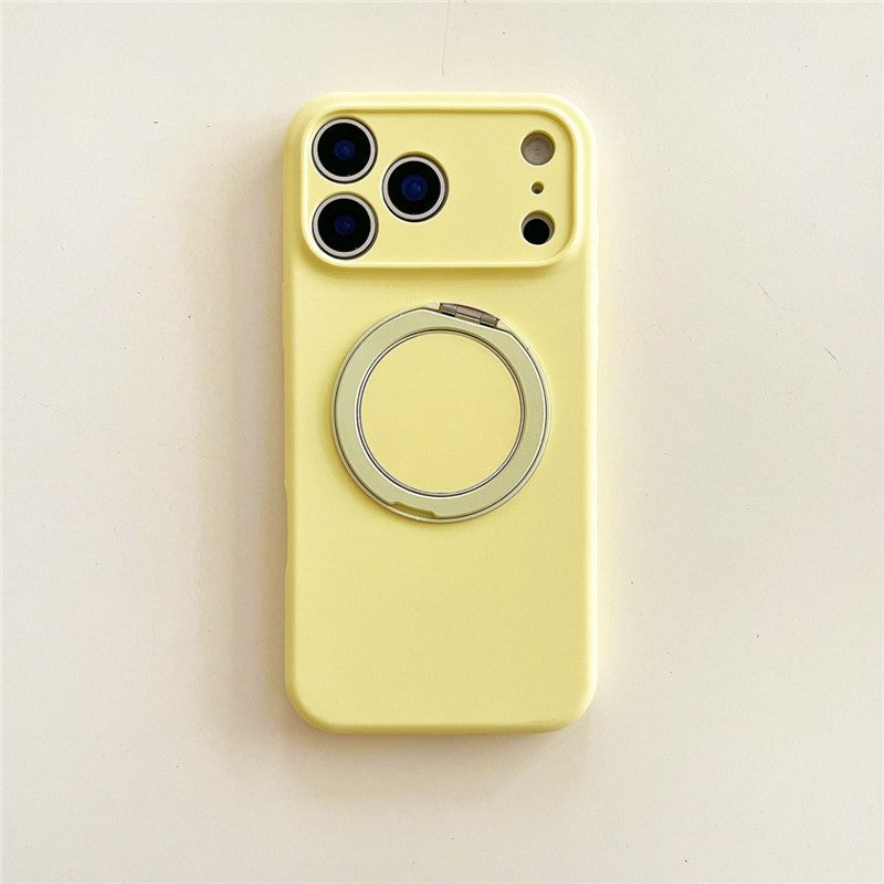 iPhone 17 Air iPhone 16 Pro Max 回転ブラケット液体肌に優しいソフトシリコン携帯電話ケースMagSafe磁気携帯電話ケース