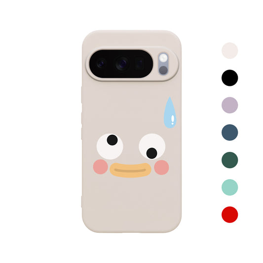 Google Pixel 10 9 8 7 6 Pro XLケース Pixel 9a 8a 7a 6a ケース ユニークでおもしろい表情デザイン柄 パターン印刷された肌に優しい液体コーティング保護ケース