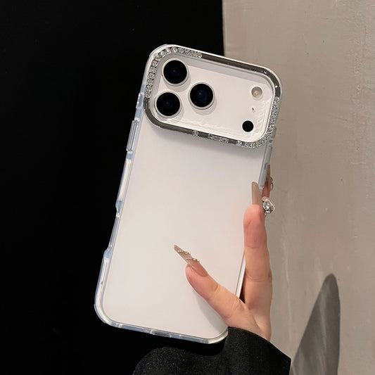 iPhone 17 16 15 14 13 Pro Max スマホケース ダイヤモンドジェリー 半透明フロストスマホケース
