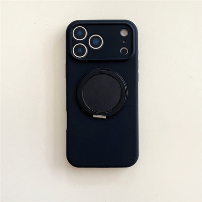 iPhone 17 Air iPhone 16 Pro Max 回転ブラケット液体肌に優しいソフトシリコン携帯電話ケースMagSafe磁気携帯電話ケース