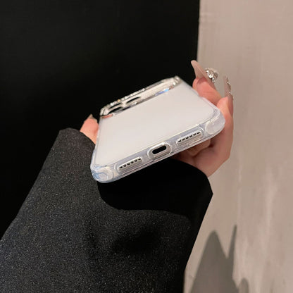 iPhone 17 16 15 14 13 Pro Max スマホケース ダイヤモンドジェリー 半透明フロストスマホケース