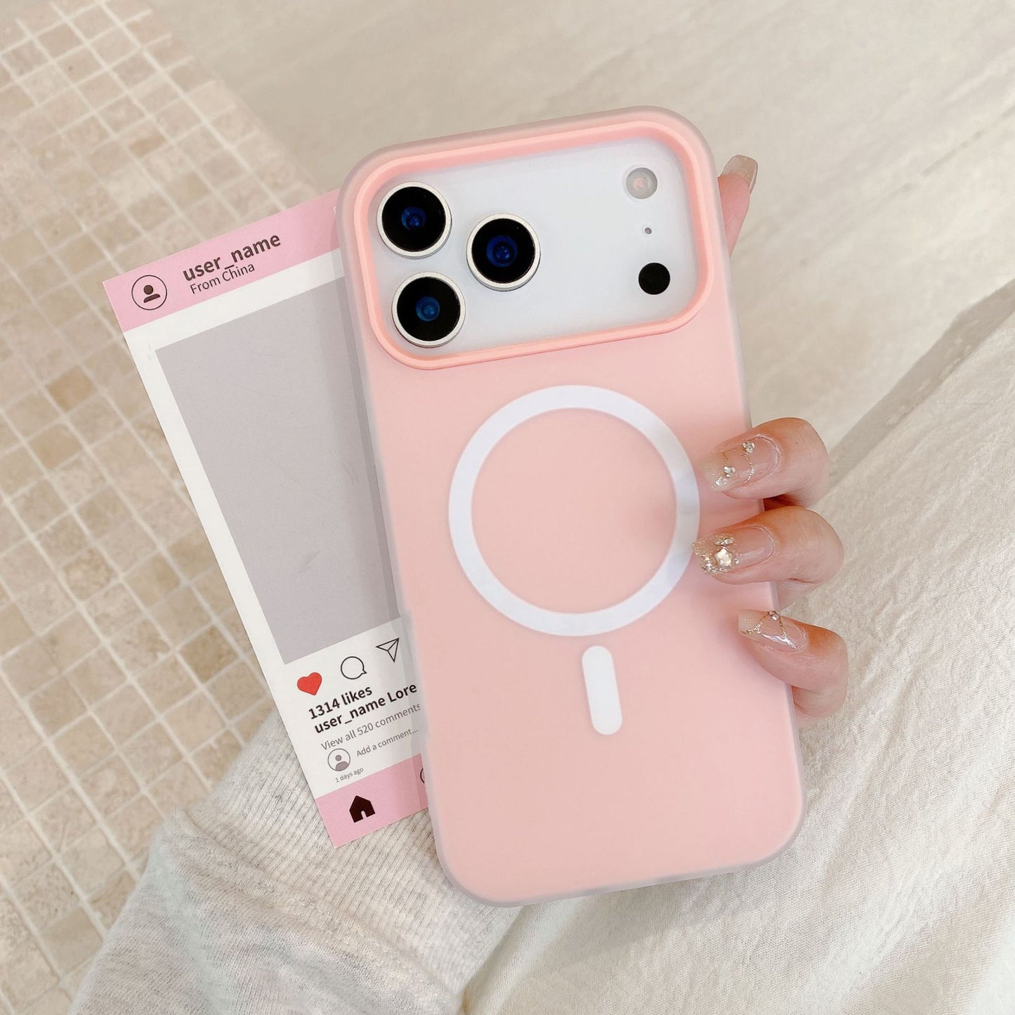 iPhone 17 Air 16 Pro Max スマホケース シンプルでカラフルなゼリー柄の2 in 1 MagSafe対応マグネット式フロストスマホケース