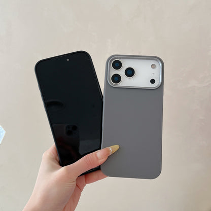 iPhone 16 15 14 Pro Max スマホケース 無地のシンプルなレザーの質感のソフトシリコン製携帯ケース