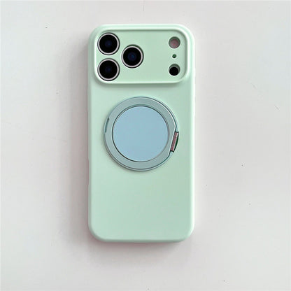 iPhone 17 Air iPhone 16 Pro Max 回転ブラケット液体肌に優しいソフトシリコン携帯電話ケースMagSafe磁気携帯電話ケース