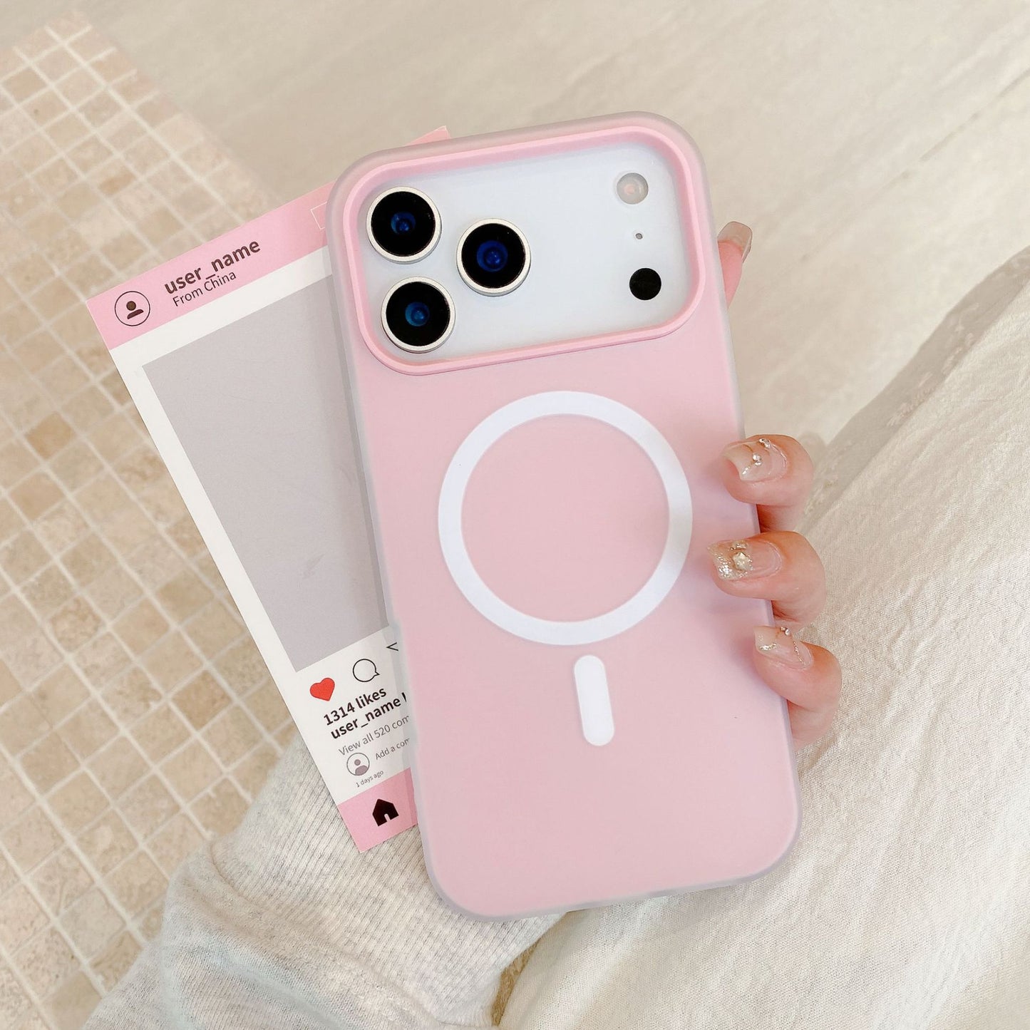 iPhone 17 Air 16 Pro Max スマホケース シンプルでカラフルなゼリー柄の2 in 1 MagSafe対応マグネット式フロストスマホケース