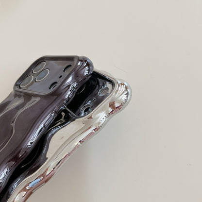 iPhone 17 Air 16 15 Pro Max スマホケース クリエイティブなパーソナライズ電気メッキ立体テクスチャ携帯電話ケース
