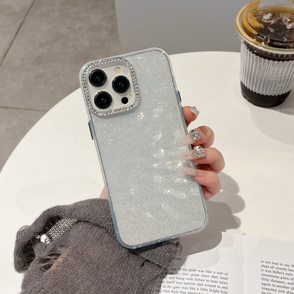 iPhone 17 Air 16 15 14 13 12 Pro Max スマホケースオリジナル韓国insインターネットセレブトレンドラインストーンレンズフレーム携帯電話ケース