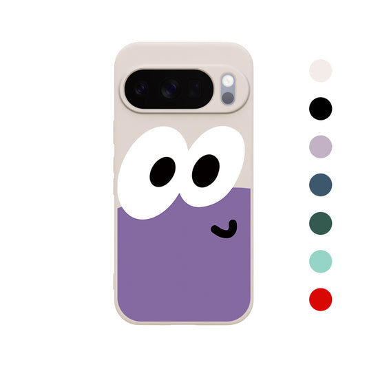 Google Pixel 10 9 8 7 6 Pro XLケース Pixel 9a 8a 7a 6a ケース ユニークでおもしろい表情デザイン柄 パターン印刷された肌に優しい液体コーティング保護ケース